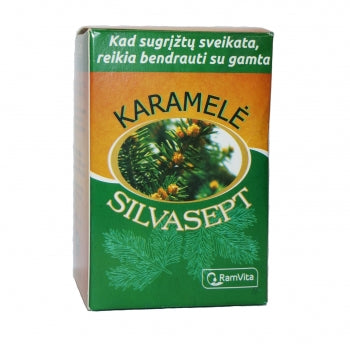 Karamelė "Silvasept" , 100g