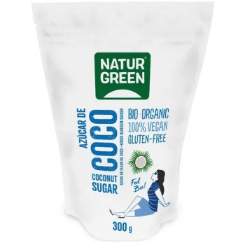 Kokosų žiedų cukrus, Natur Green, 300g