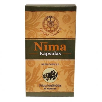 Maisto papildas Neem, Golden Chakra, 60kaps