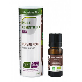 Pipirų juodųjų eterinis aliejus, Laboratoire Altho, 5ml