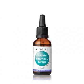 Maisto papildas"Viridikid vitamin D drops", Viridian, 30ml