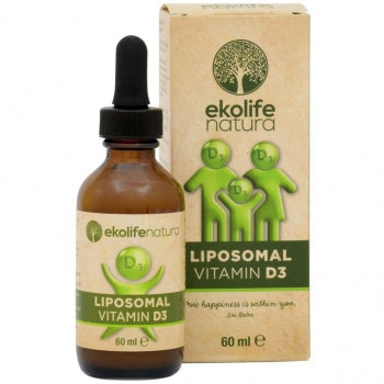 Liposominis vitaminas D3. Maisto papildas, 60ml