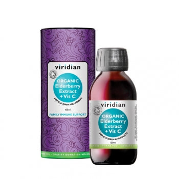 Maisto papildas „Organic Elderberry Extract + Vit C“, 100ml