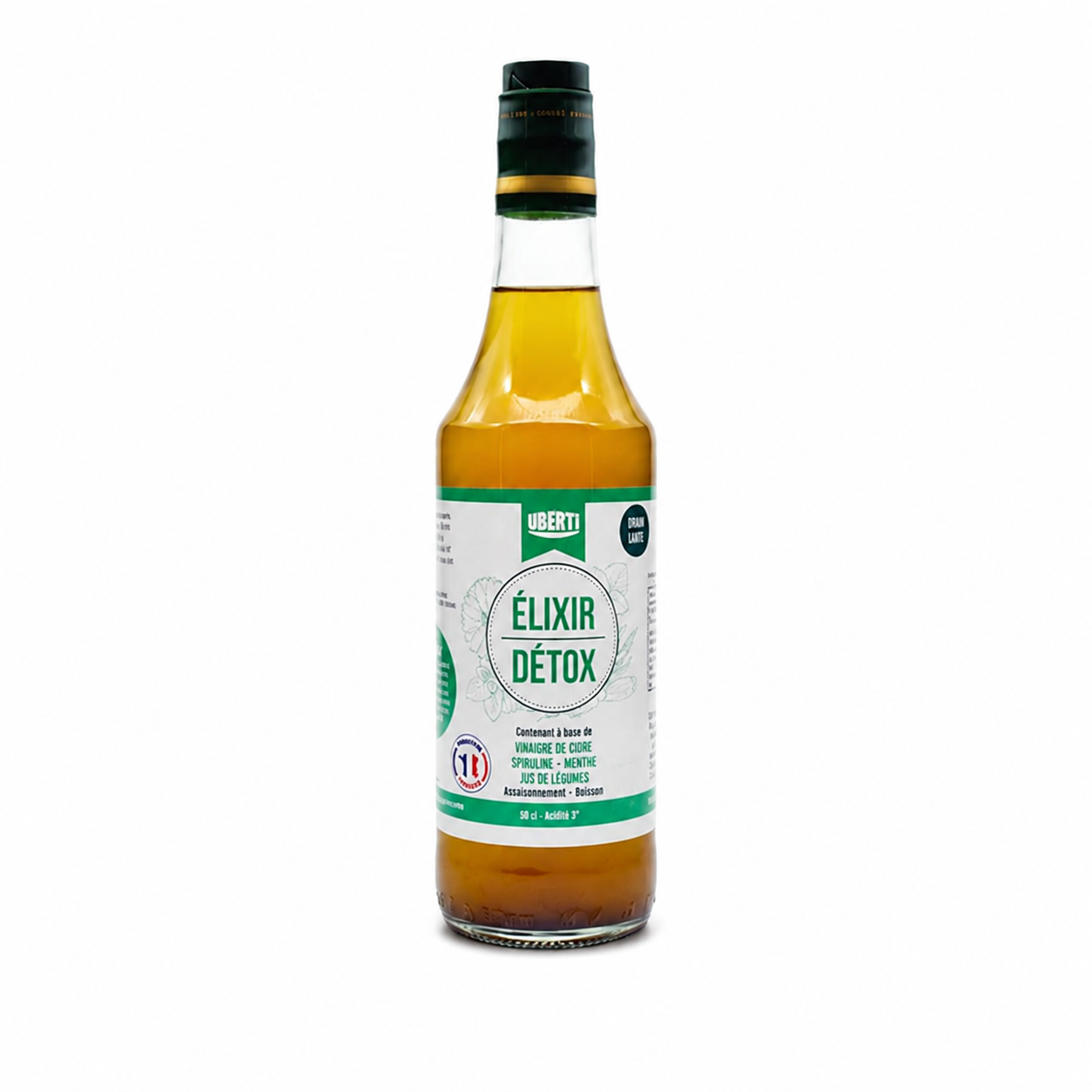 Obuolių sidro actas "Elixir Detox Uberti", 500ml