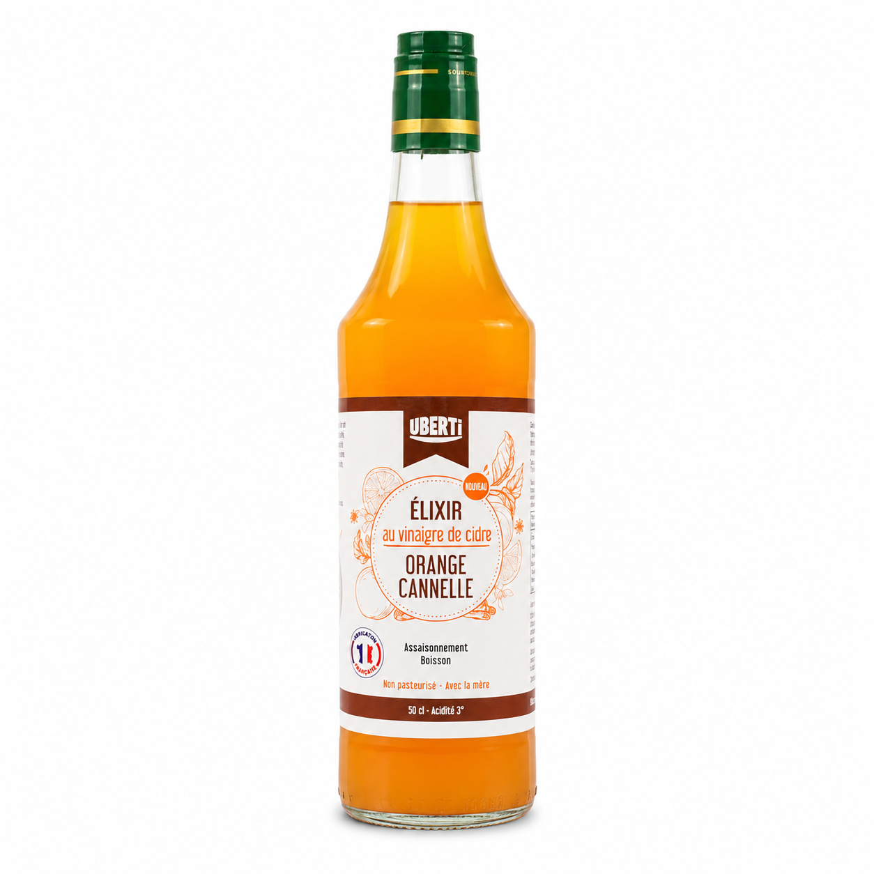 Obuolių sidro actas "Elixir Orange Cannelle", 500ml