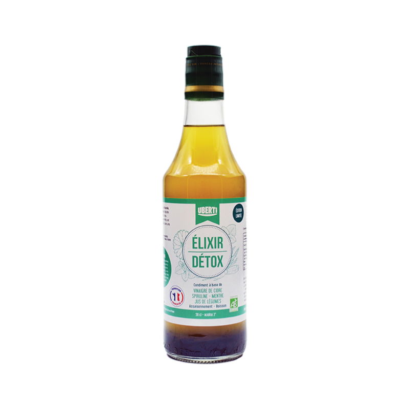 Obuolių sidro actas "Elixir Detox Uberti", 500ml